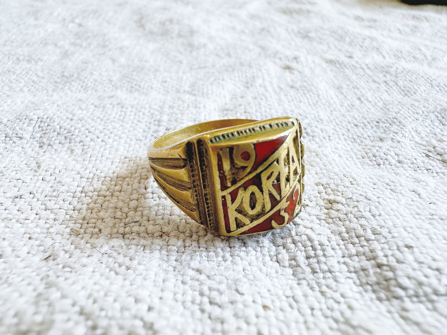 Korea 1952 Trench Art Brass Ring