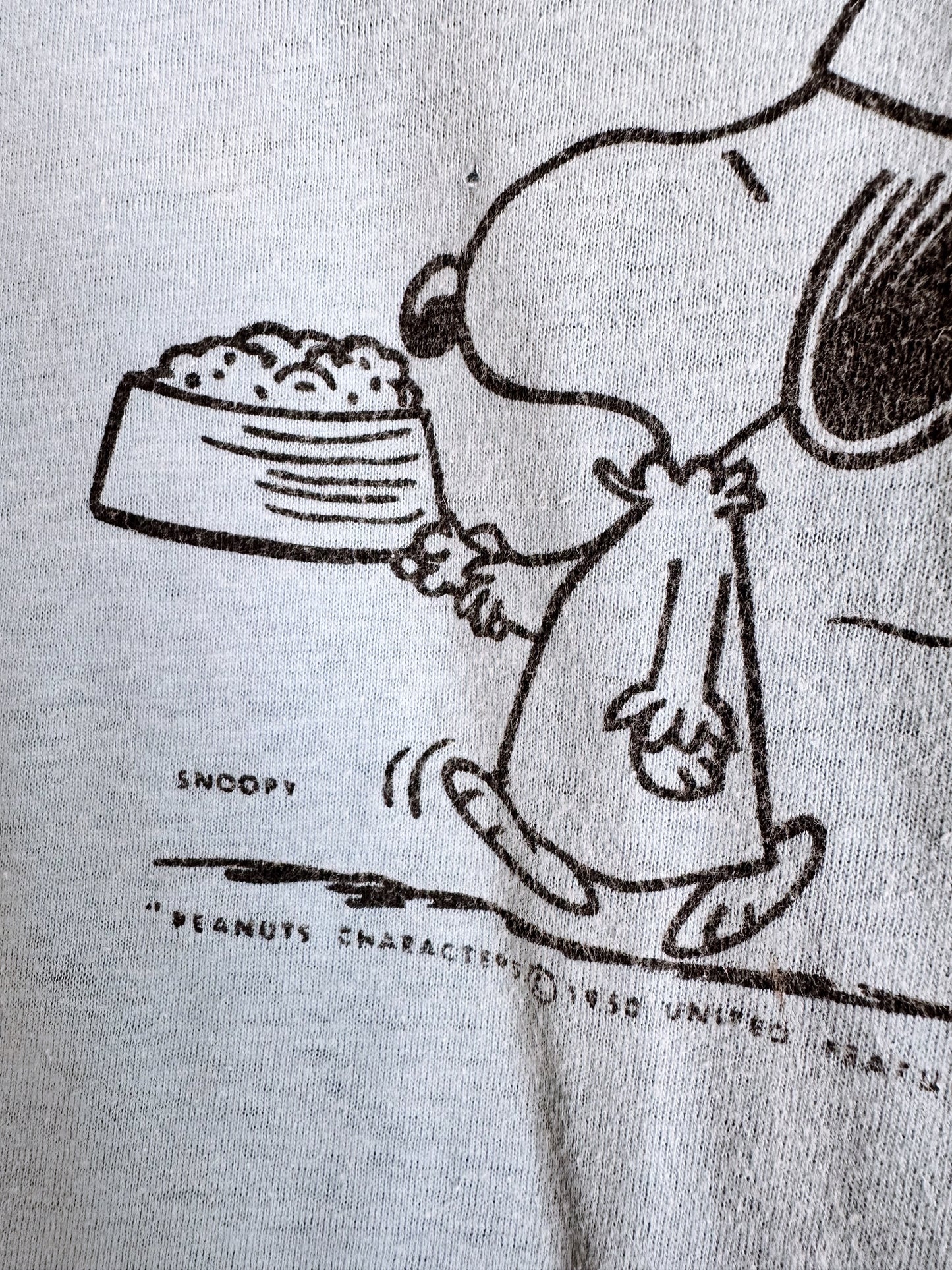 60s Snoopy Supper Time Long Sleeve Tee