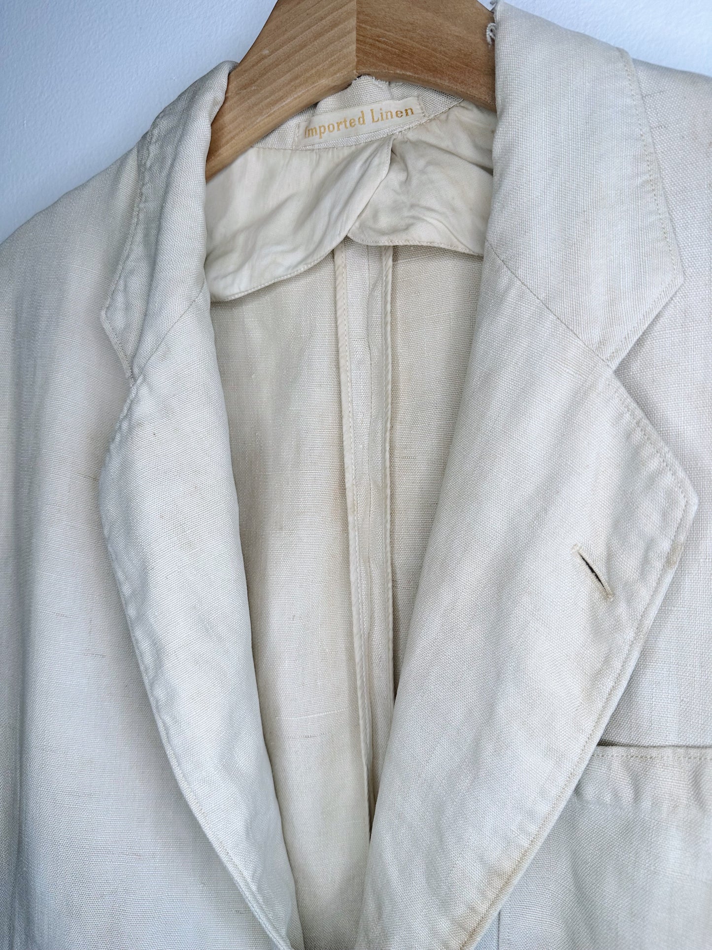 view of tag - imported linen 