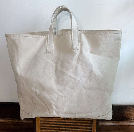 canvas tote bag , plain , white 