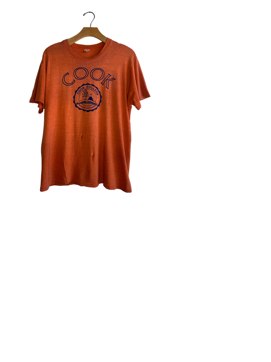cook college shirt orange with print 