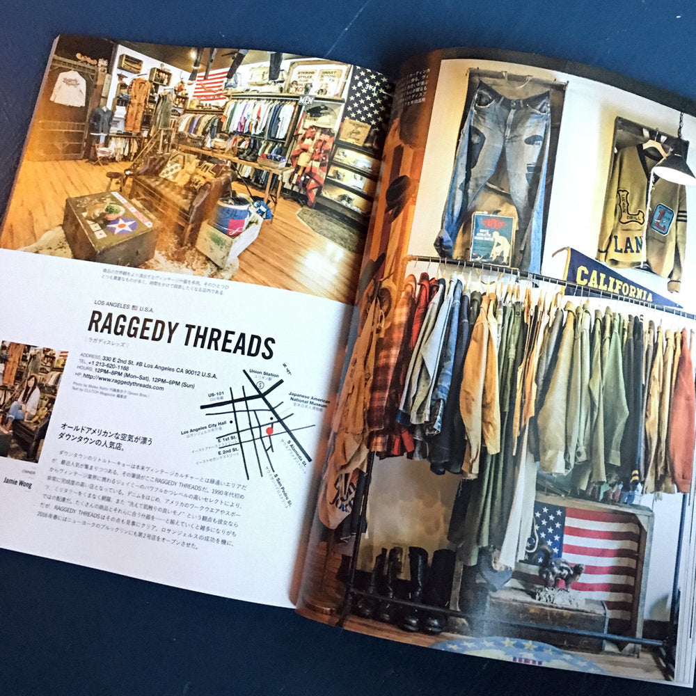 Raggedy Threads Los Angeles feature in Clutch Magazine Japan