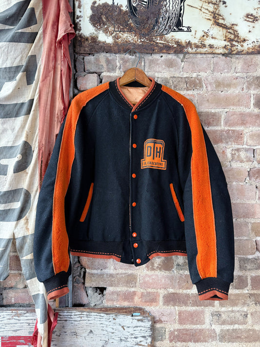 1950 Wool Satin Reversible Varsity Jacket