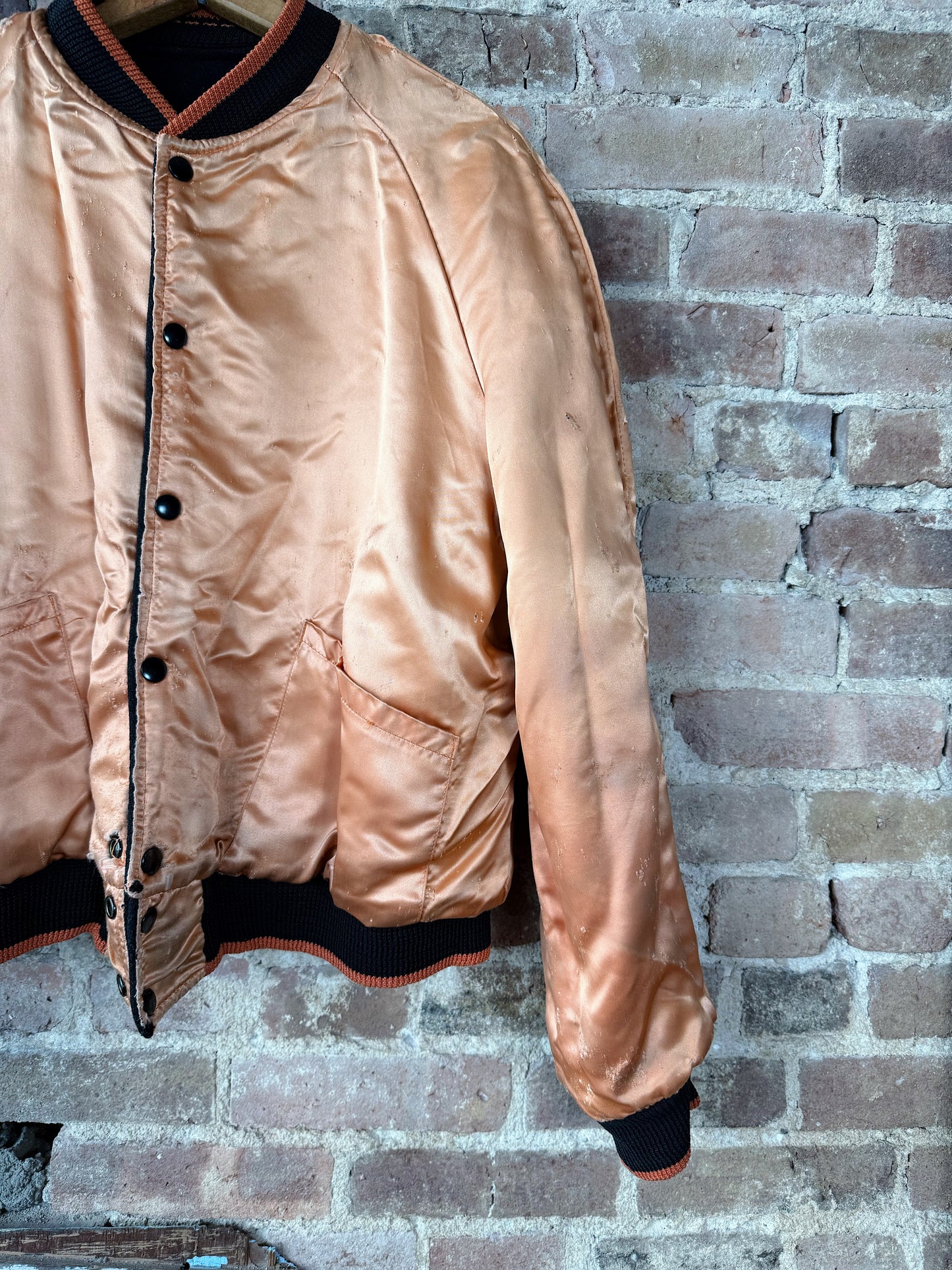 1950 Wool Satin Reversible Varsity Jacket