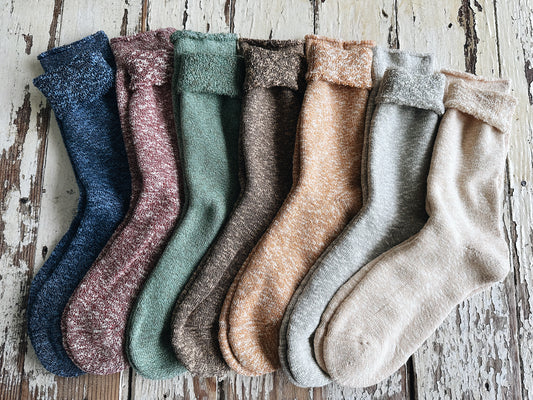 group of socks in all colors available 