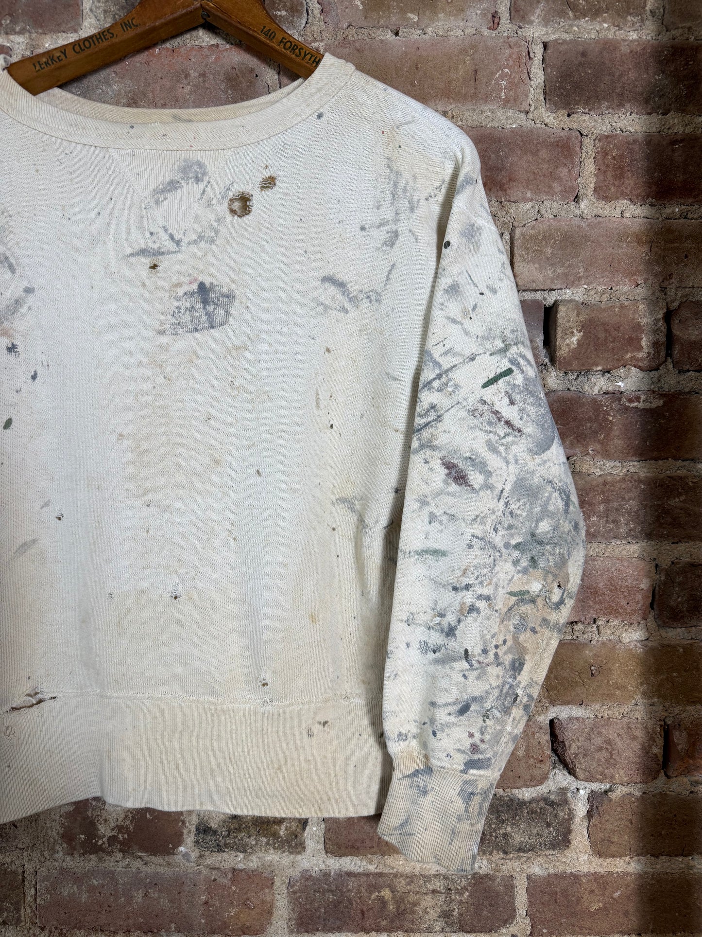 50s Single V Paint Splattered Sweatshirt
