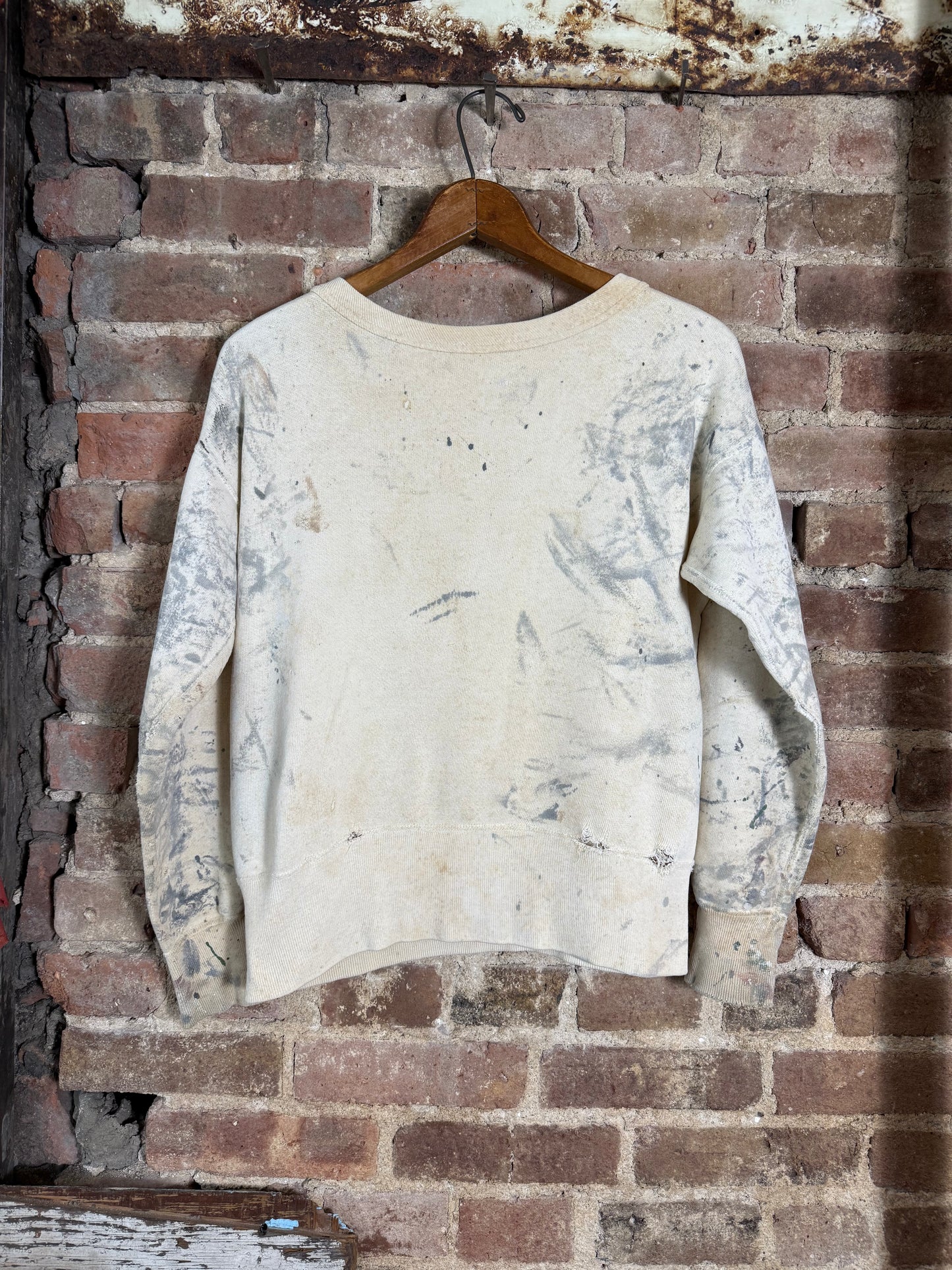 50s Single V Paint Splattered Sweatshirt