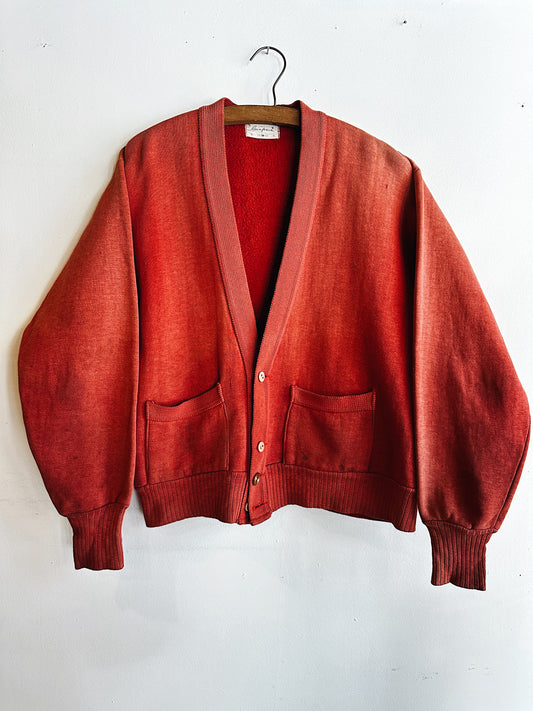Red Cardigan front view 