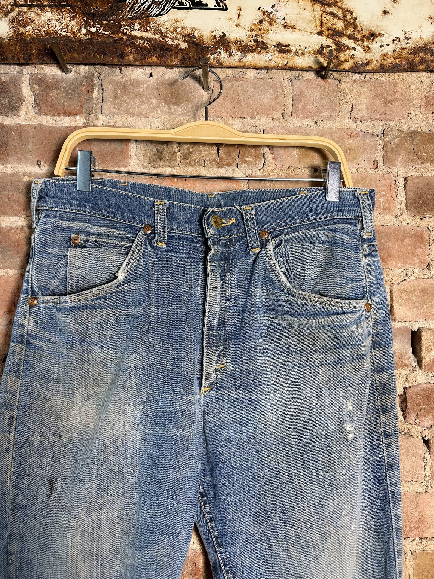 70s Patched Lee Riders Flare