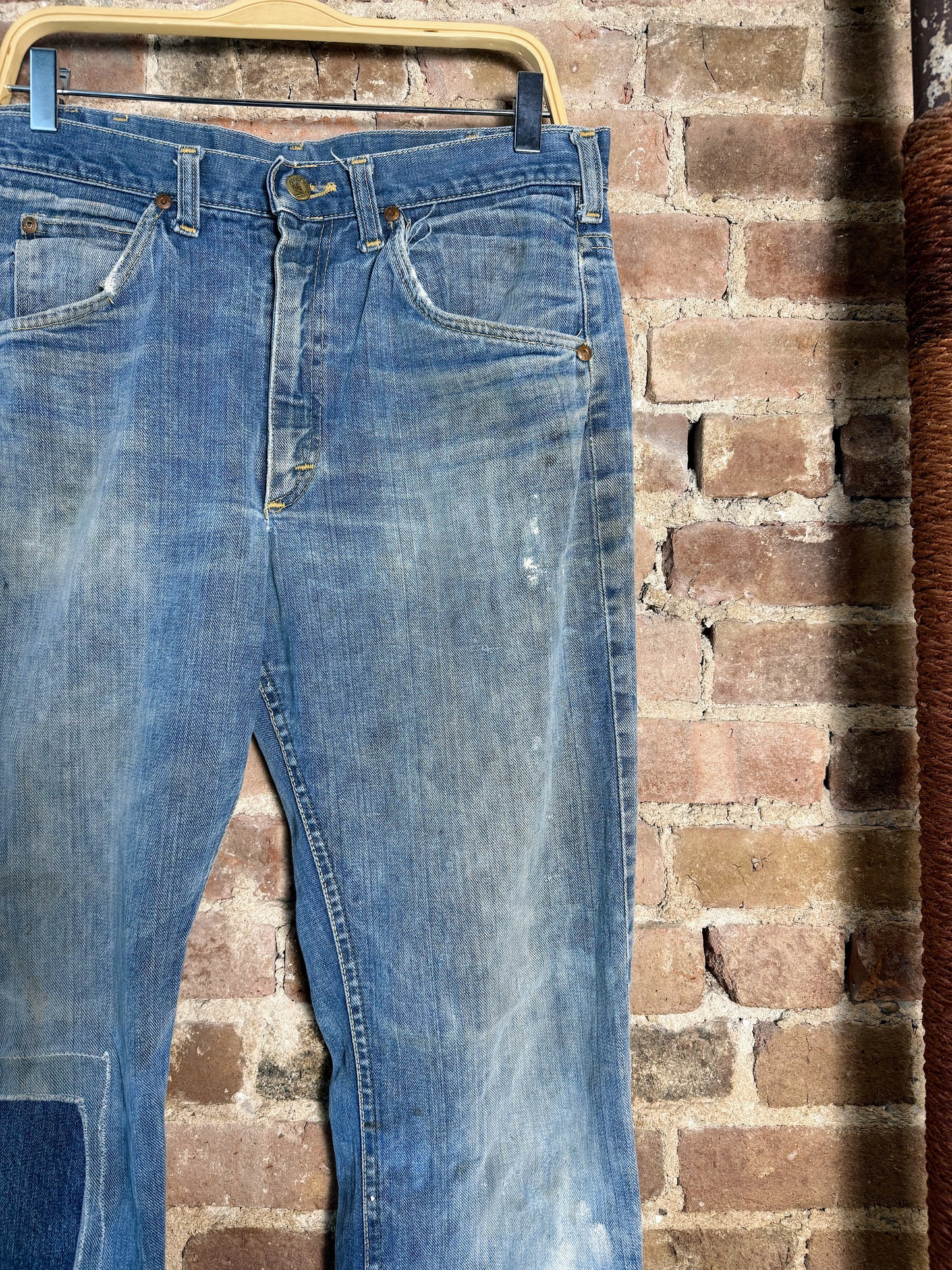 70s Patched Lee Riders Flare