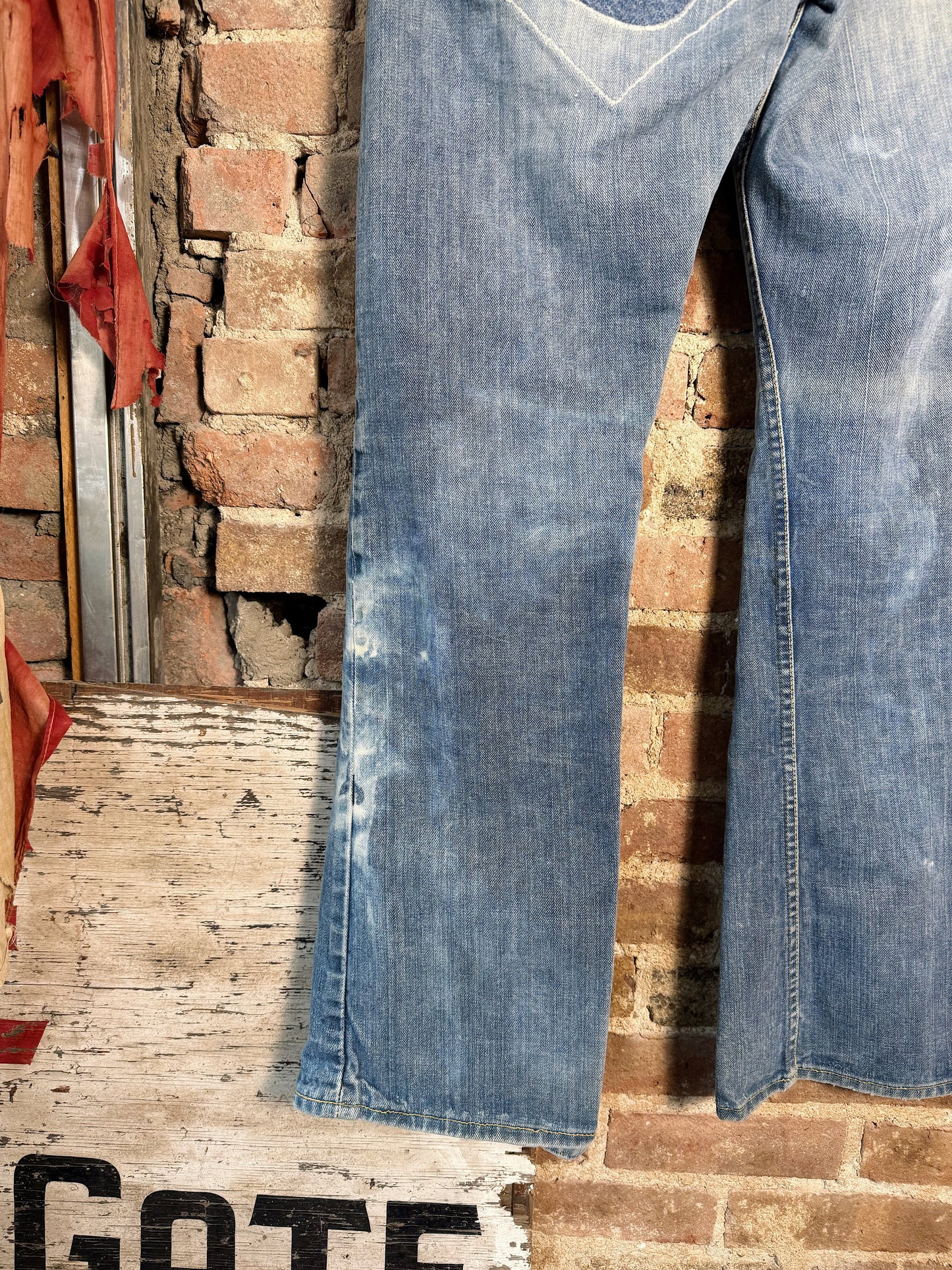 70s Patched Lee Riders Flare