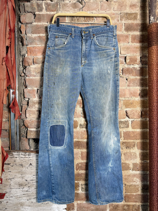 70s Patched Lee Riders Flare