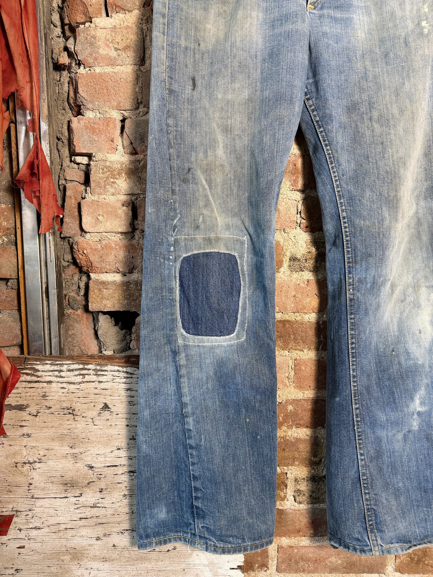 70s Patched Lee Riders Flare