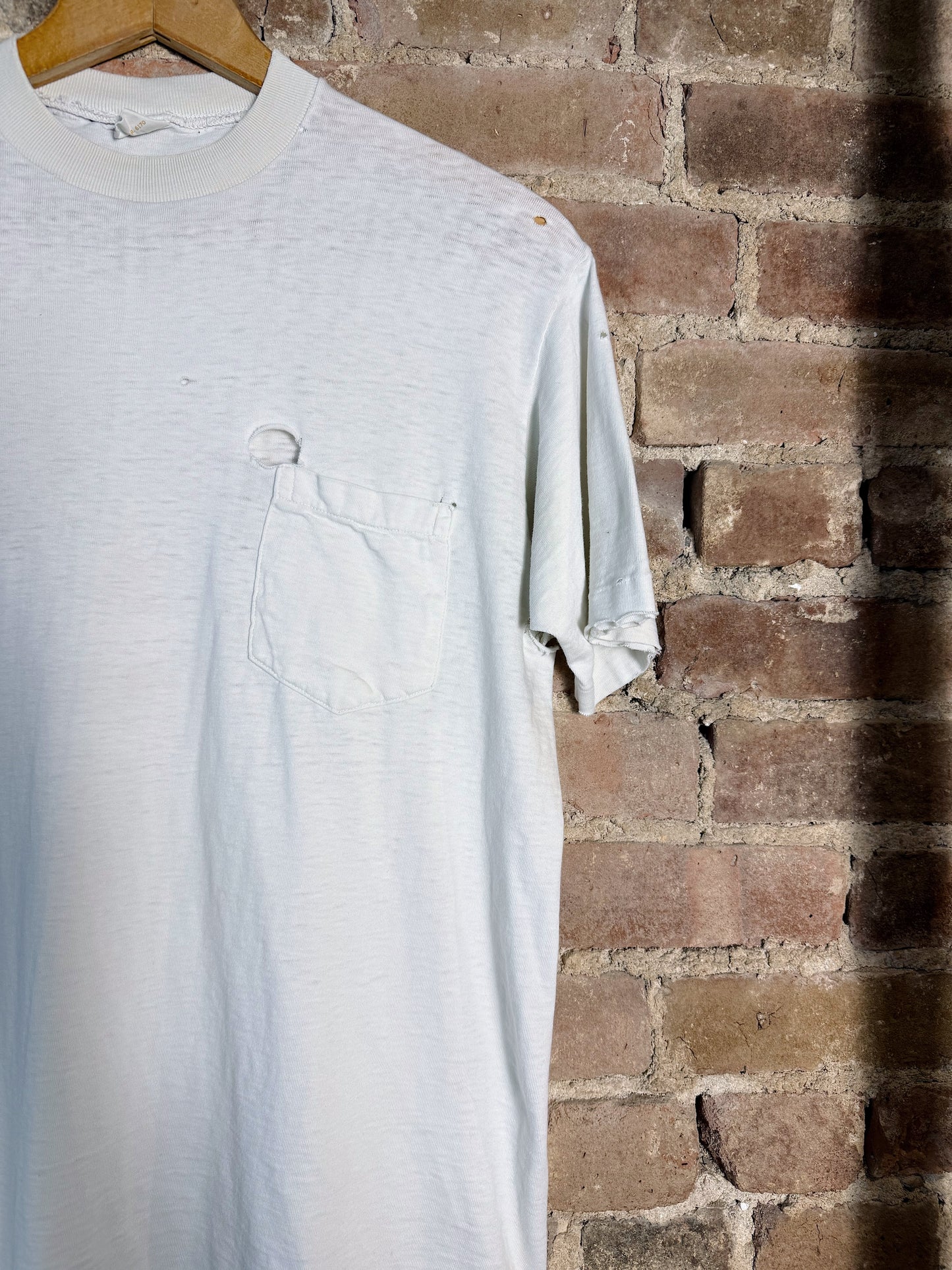 70s Distressed Pocket Tee