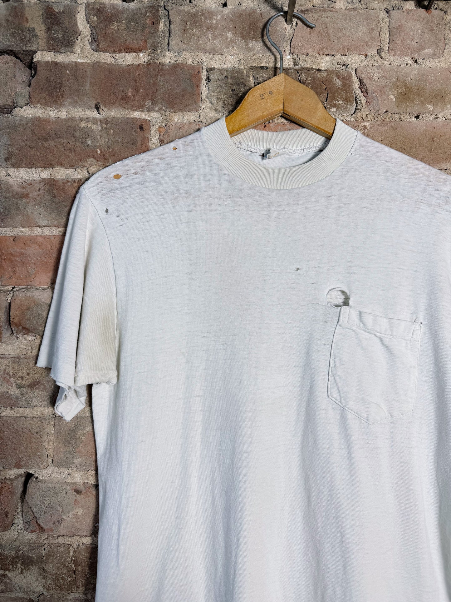 70s Distressed Pocket Tee