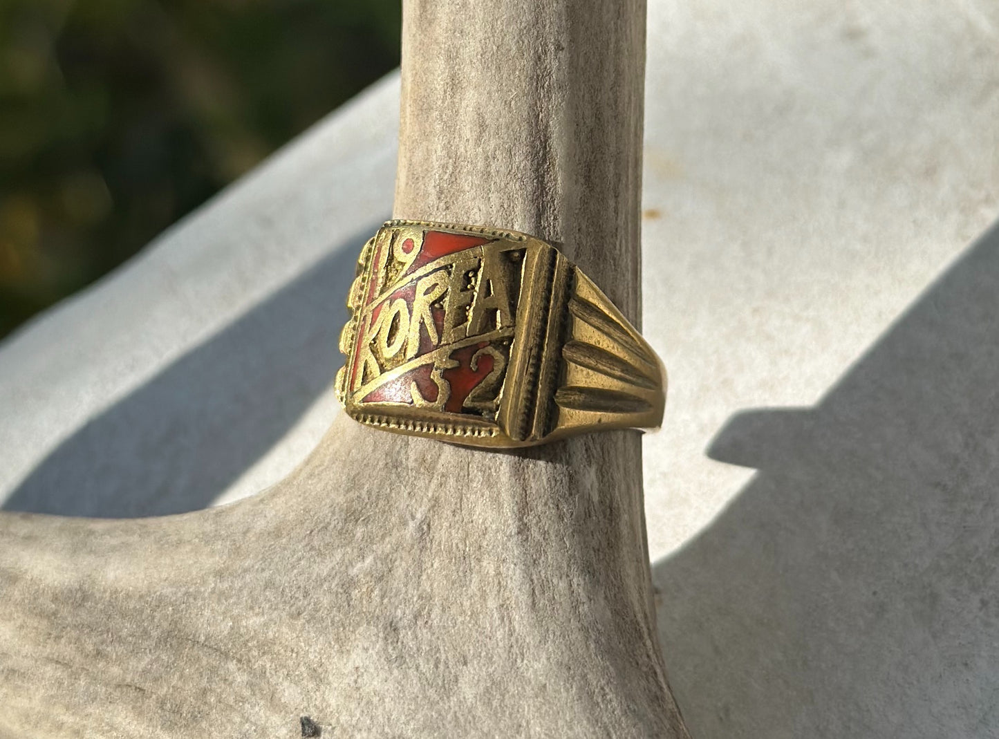 Korea 1952 Trench Art Brass Ring