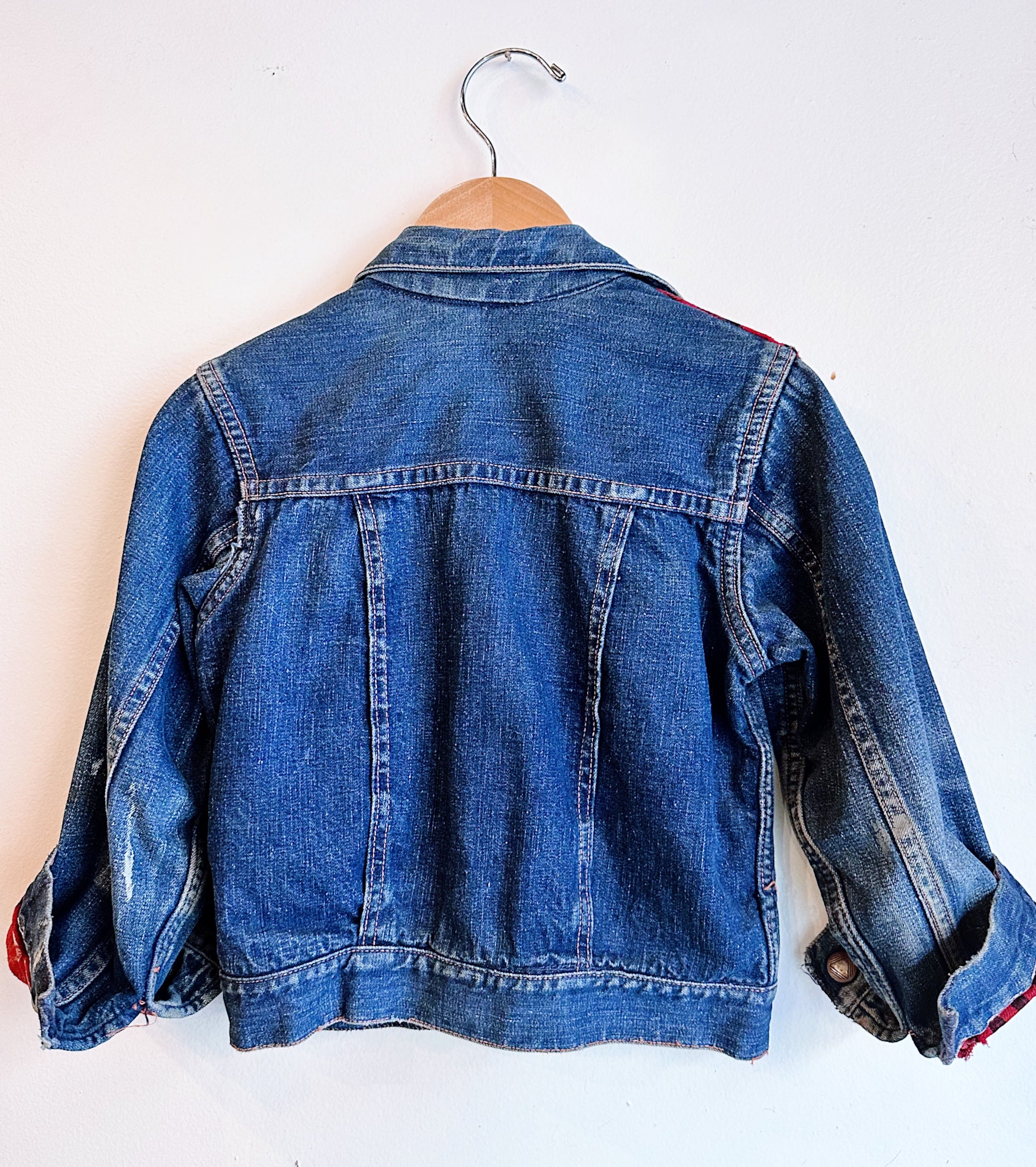 kids denim jacket back view 