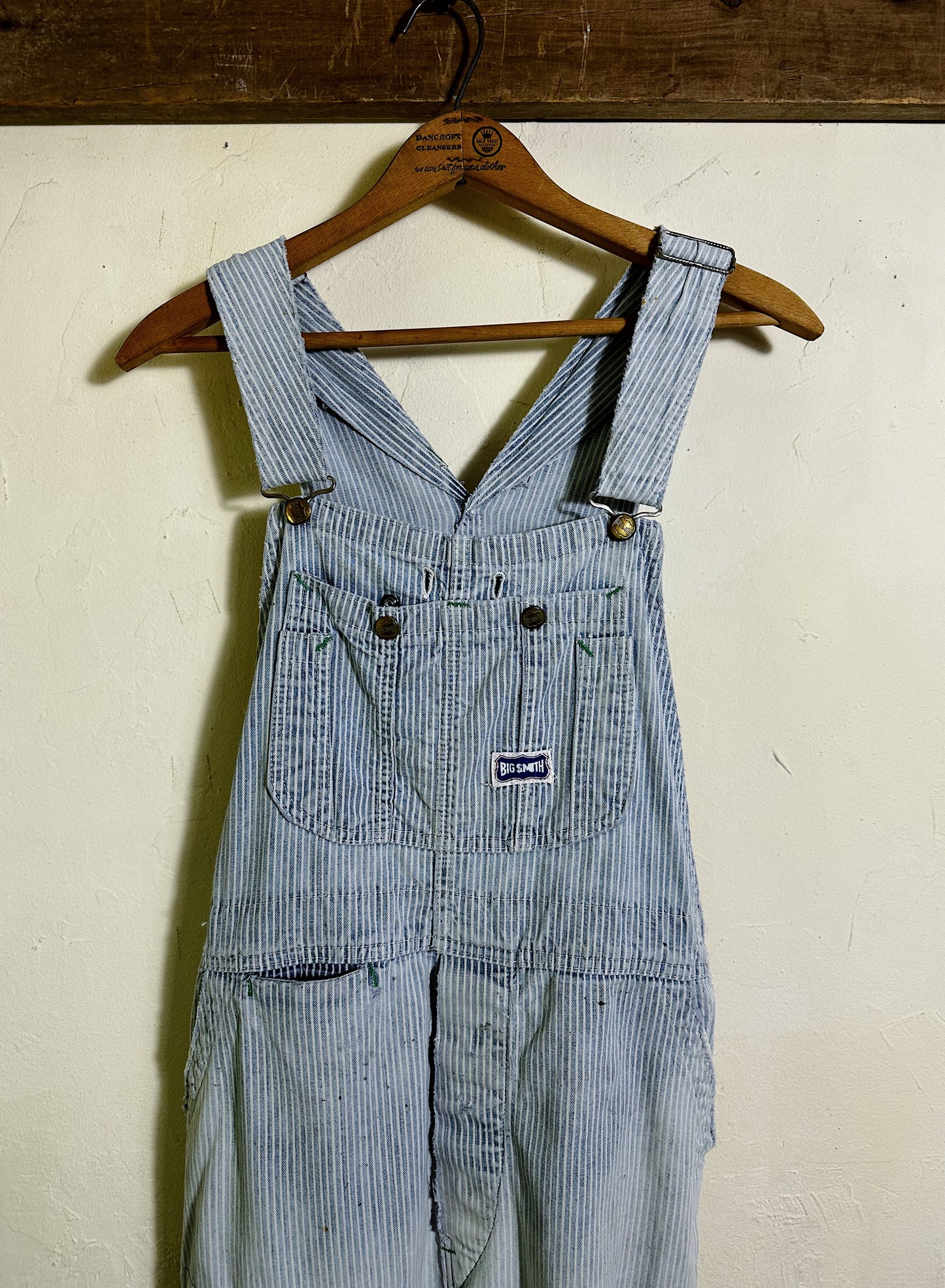 Big Smith Patched Hickory Denim Overalls
