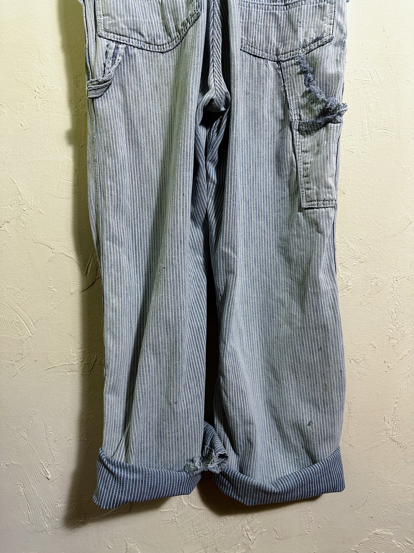 Big Smith Patched Hickory Denim Overalls