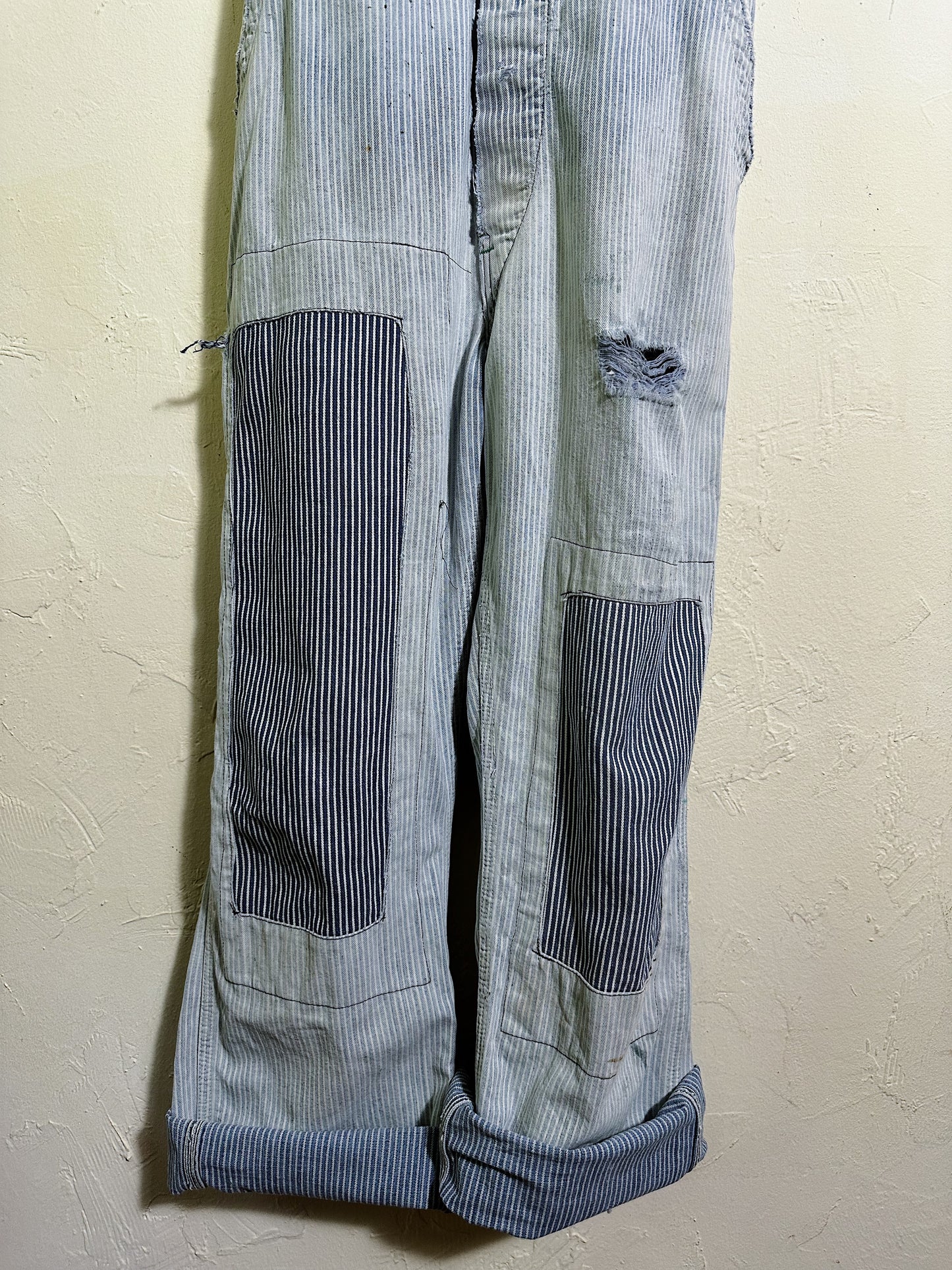 Big Smith Patched Hickory Denim Overalls