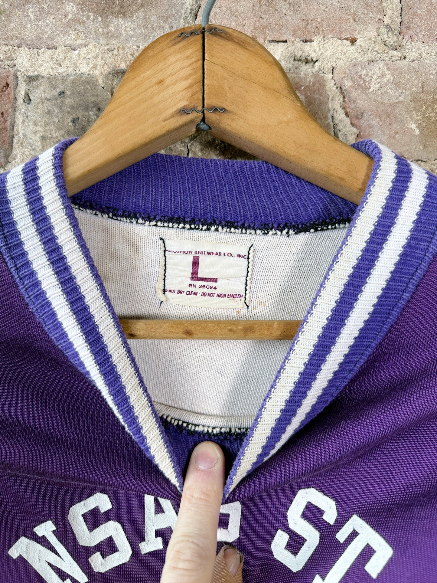 50s Champion KSU Double faced Jersey