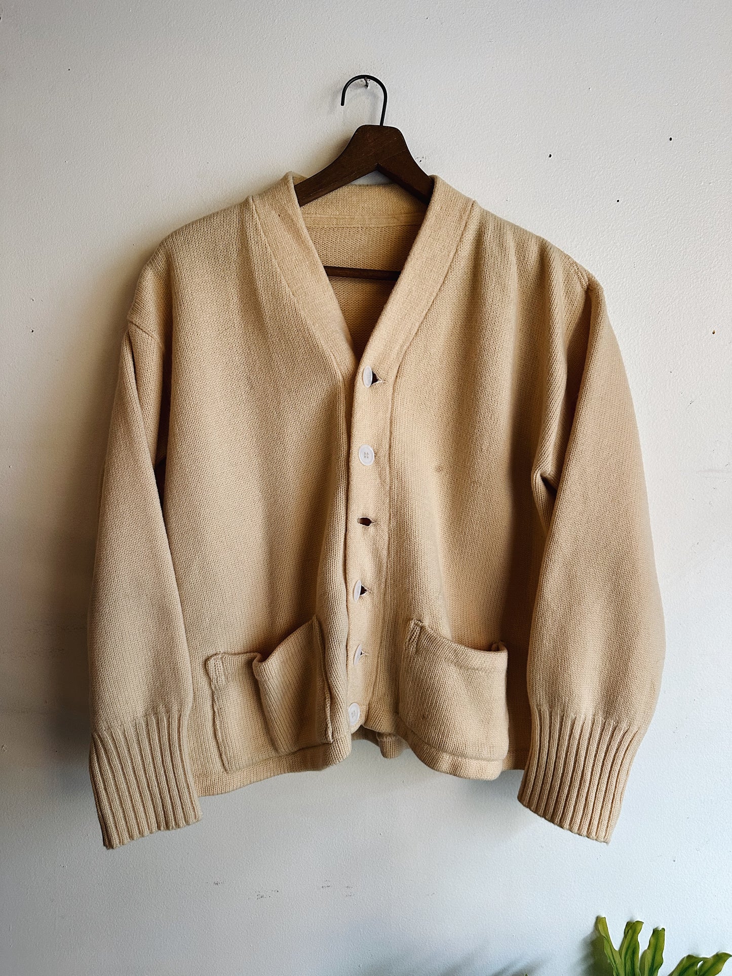 60s Wool Cardigan front 
