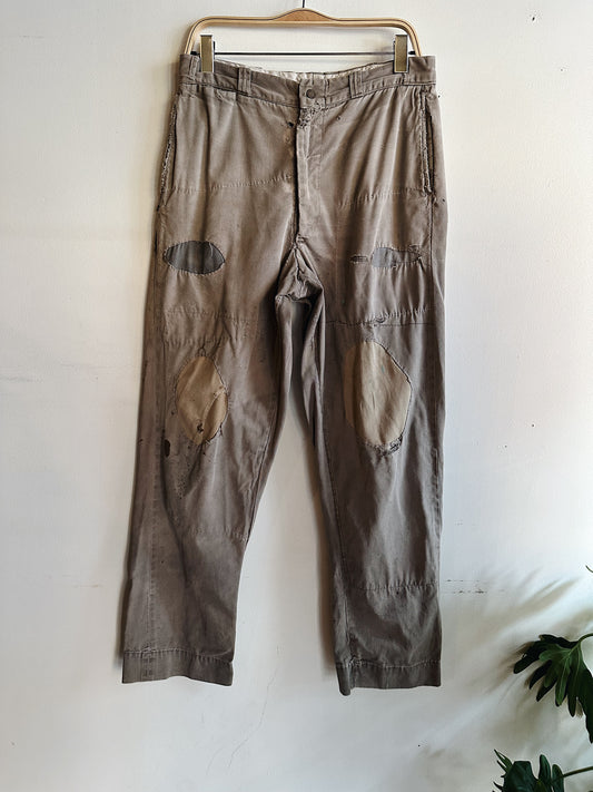 50s Patched Works Pants front 