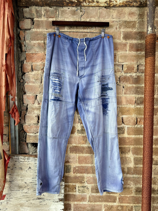 Faded Indigo Work Pants