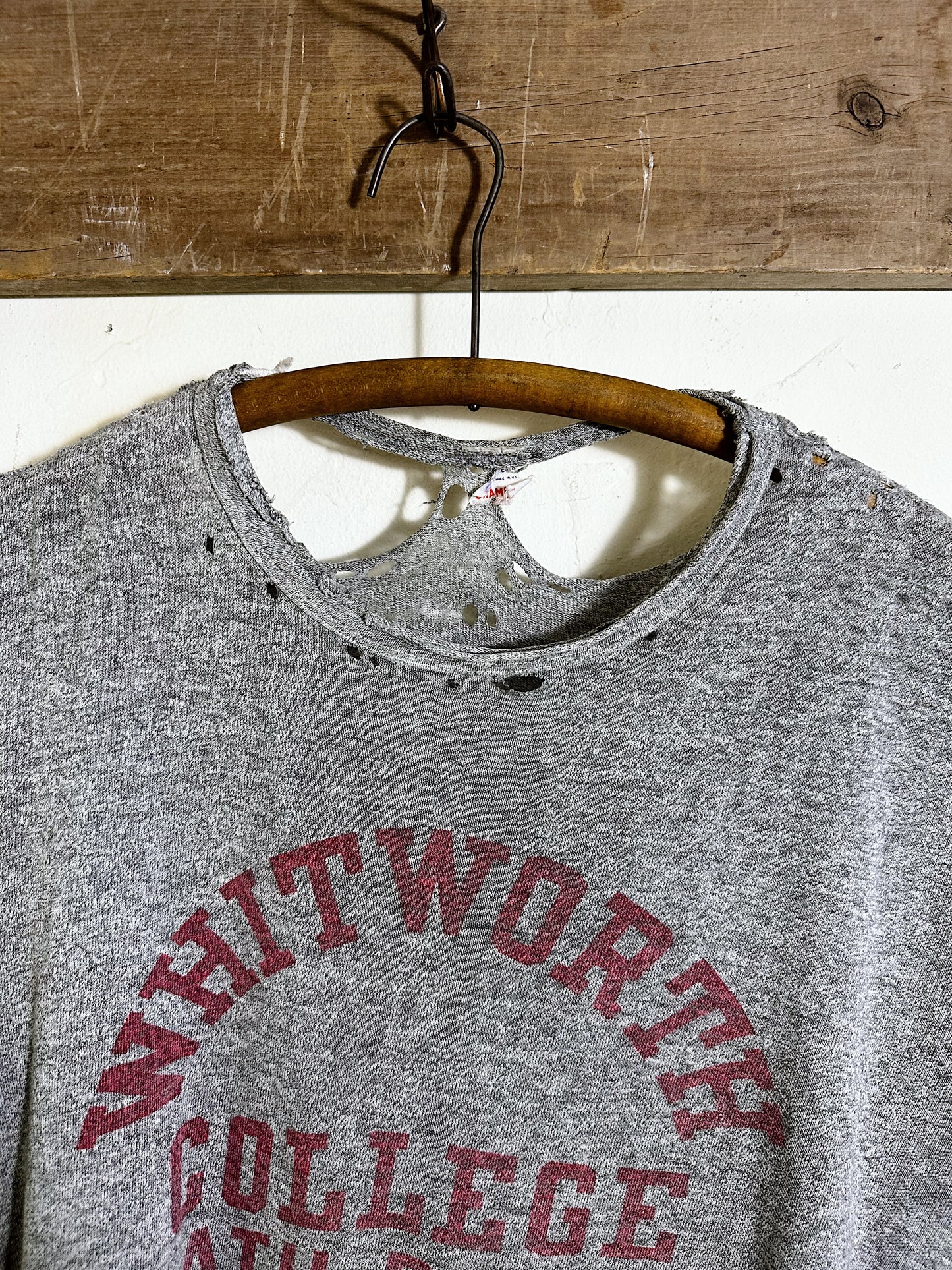 Vintage Distressed Whitworth College Champion Tee